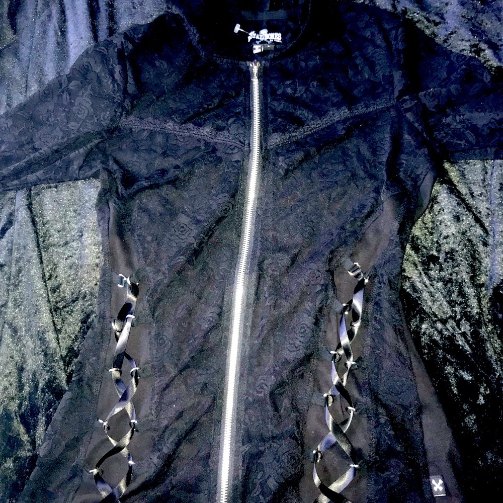 ROYAL BONES LACE UP HOODIE
